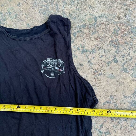 American Iron Muscle Beach Hot Rod Y2K Tank Top - Picture 2 of 4